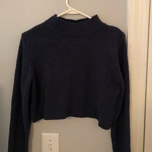Target Cropped Navy Sweater